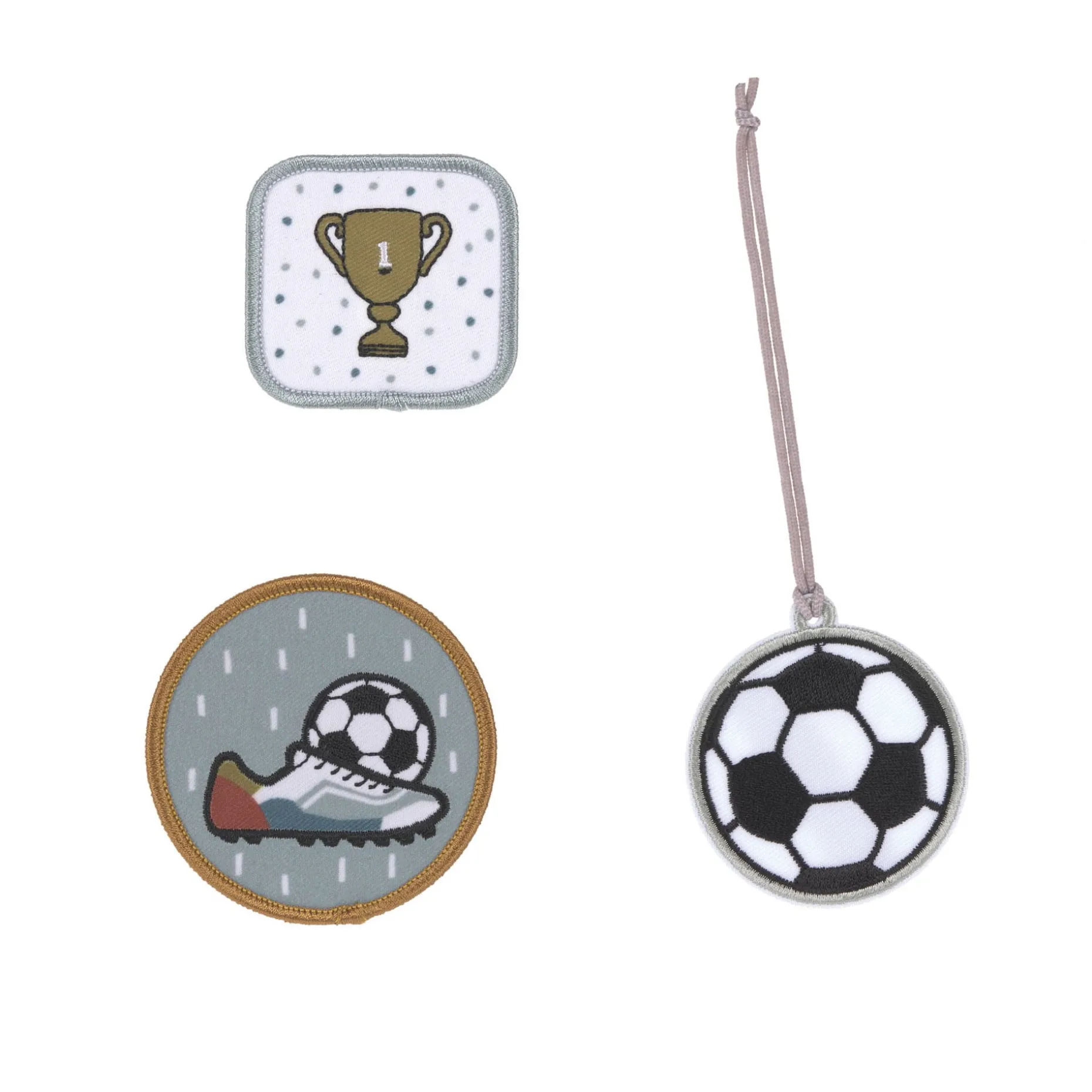 Anhänger & Patches - Schul Set Unique, Football