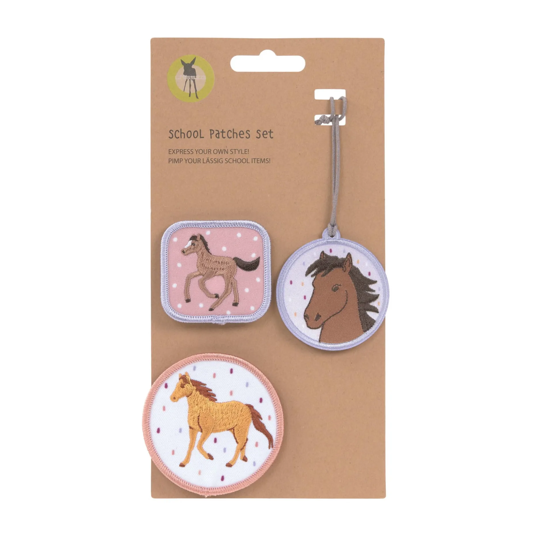 Anhänger & Patches - Schul Set Unique, Horse