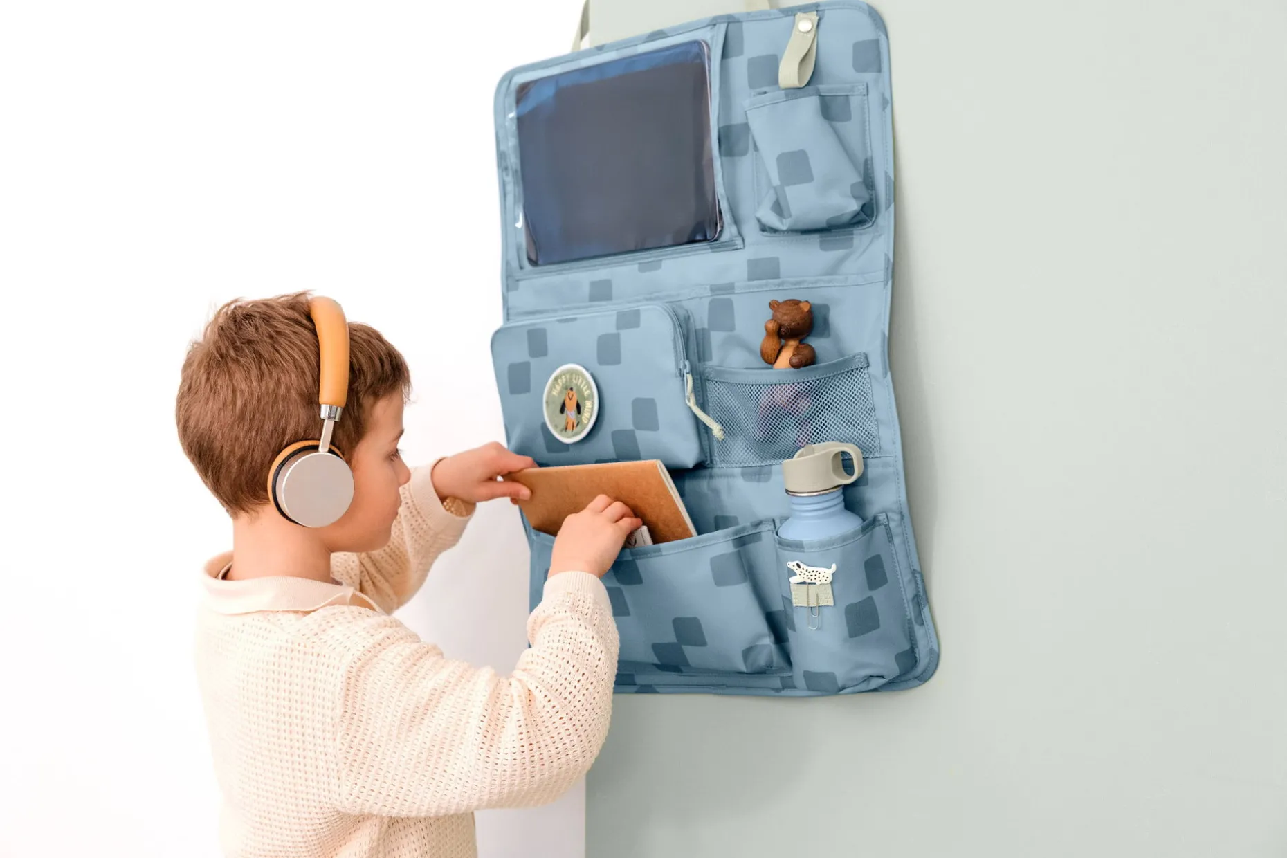 Auto Organizer Kinder - Pattern Party, Blau
