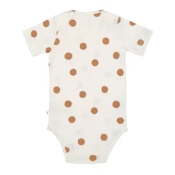 Baby Body kurzarm - Bio Baumwolle, Punkte, Weiß