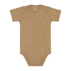 Baby Body kurzarm - Bio Baumwolle, Punkte, Gelb