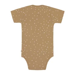 Baby Body kurzarm - Bio Baumwolle, Punkte, Gelb