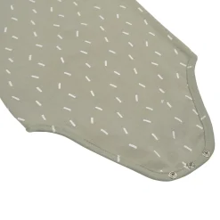 Baby Body kurzarm - Bio Baumwolle, Striche, Oliv