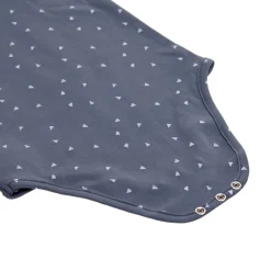 Baby Body kurzarm - Bio Baumwolle, Dreiecke, Blau