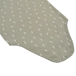 Baby Body langarm - Bio Baumwolle, Striche, Oliv