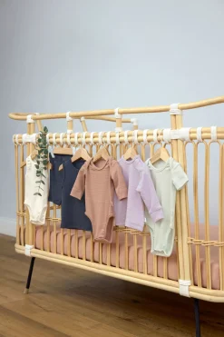 Baby Body Langarm - gerippt, Lila