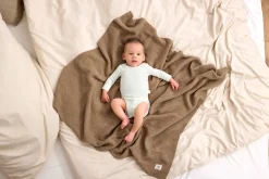 Baby Body Langarm - gerippt, Milky