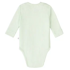 Baby Body Langarm - gerippt, Mint