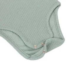 Baby Body - Ärmellos gerippt, Granit Grün