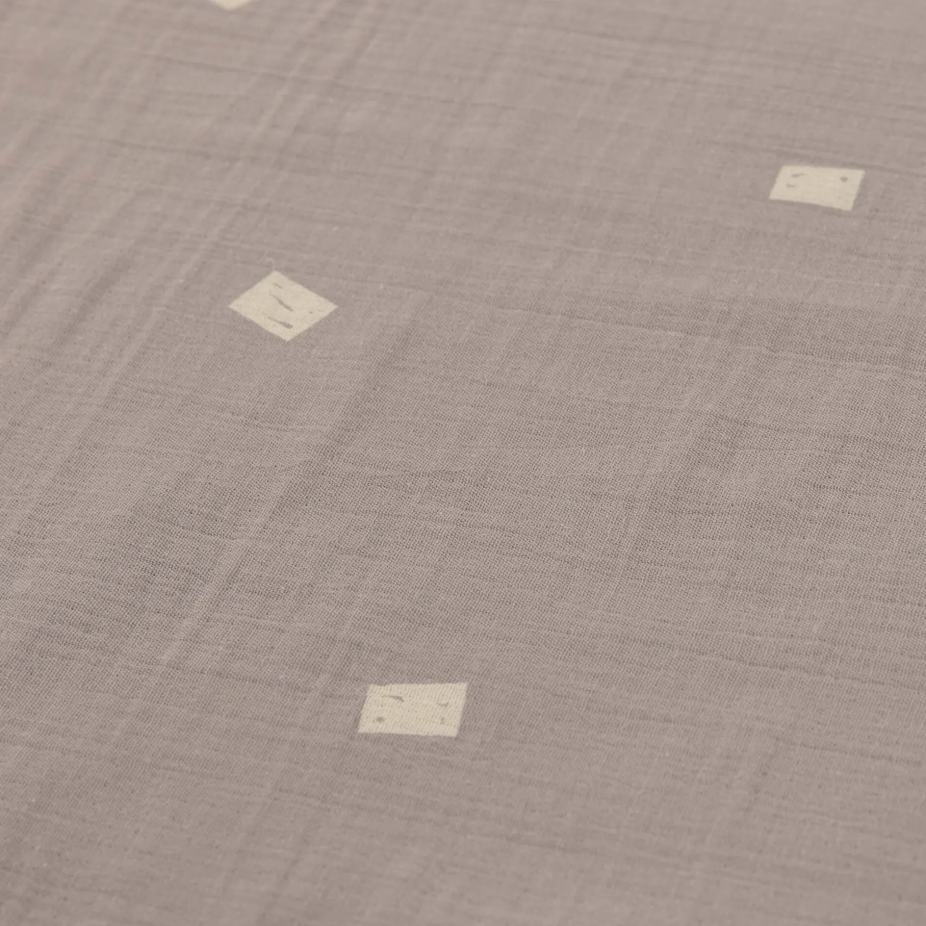 Babydecke - Bio Baumwolle, Blocks Taupe, Grau