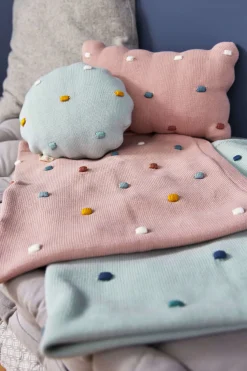 Babydecke - Bio Baumwolle, Dots, Light Mint