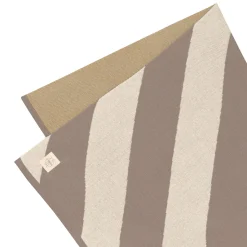 Babydecke - Bio Baumwolle, Gestreift Nature Taupe