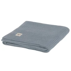Babydecke - Bio Baumwolle, Nubs, Blau