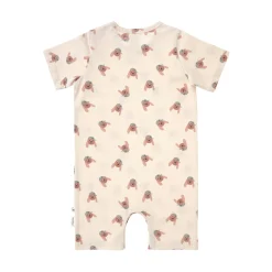Baby Jumpsuit - Bio Baumwolle, Hund, Nature