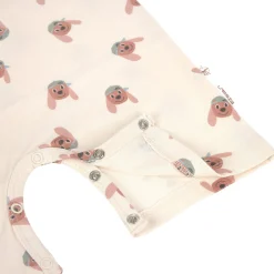 Baby Jumpsuit - Bio Baumwolle, Hund, Nature