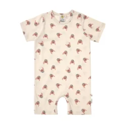 Baby Jumpsuit - Bio Baumwolle, Hund, Nature