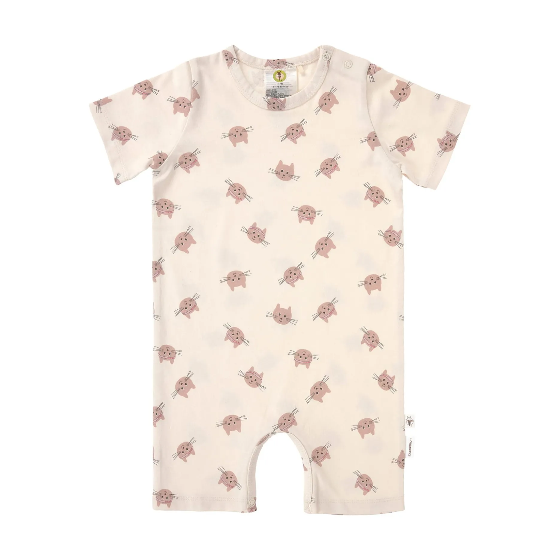 Baby Jumpsuit - Bio Baumwolle, Katze