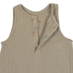 Baby Jumpsuit - Bio Baumwolle, Oliv