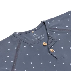Baby Langarmshirt - Bio Baumwolle, Triangle, Blau