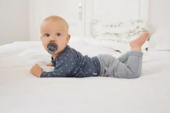 Baby Langarmshirt - Bio Baumwolle, Triangle, Blau