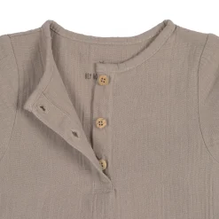 Baby Langarmshirt - Bio Baumwolle, Taupe, Grau