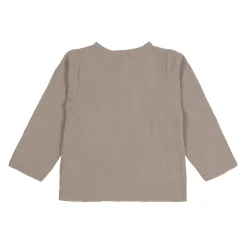 Baby Langarmshirt - Bio Baumwolle, Taupe, Grau