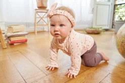 Baby Langarmshirt - Bio Baumwolle, Dots, Powder Pink