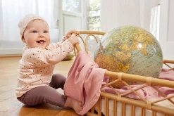 Baby Langarmshirt - Bio Baumwolle, Dots, Powder Pink