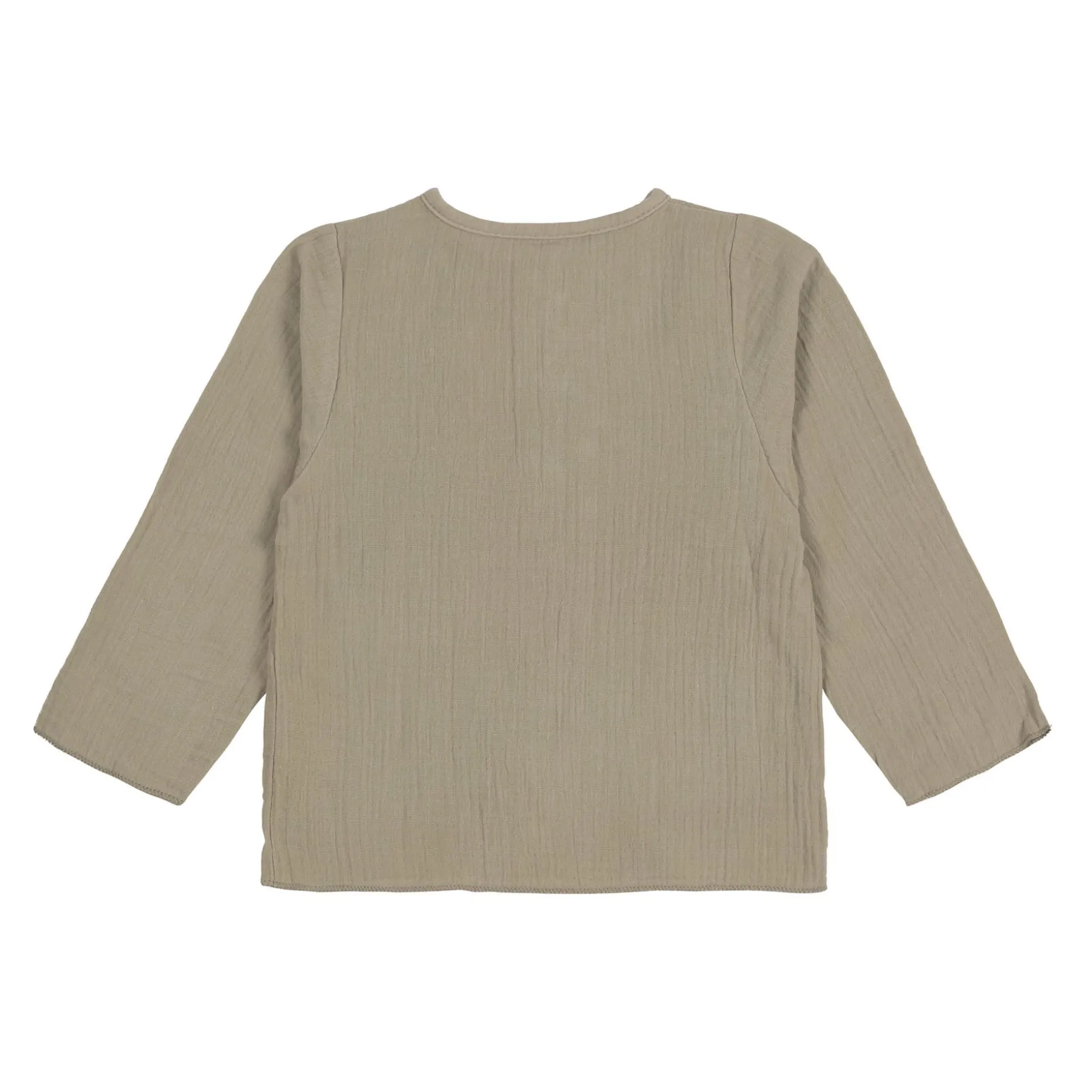 Baby Langarmshirt - Bio Baumwolle, Oliv