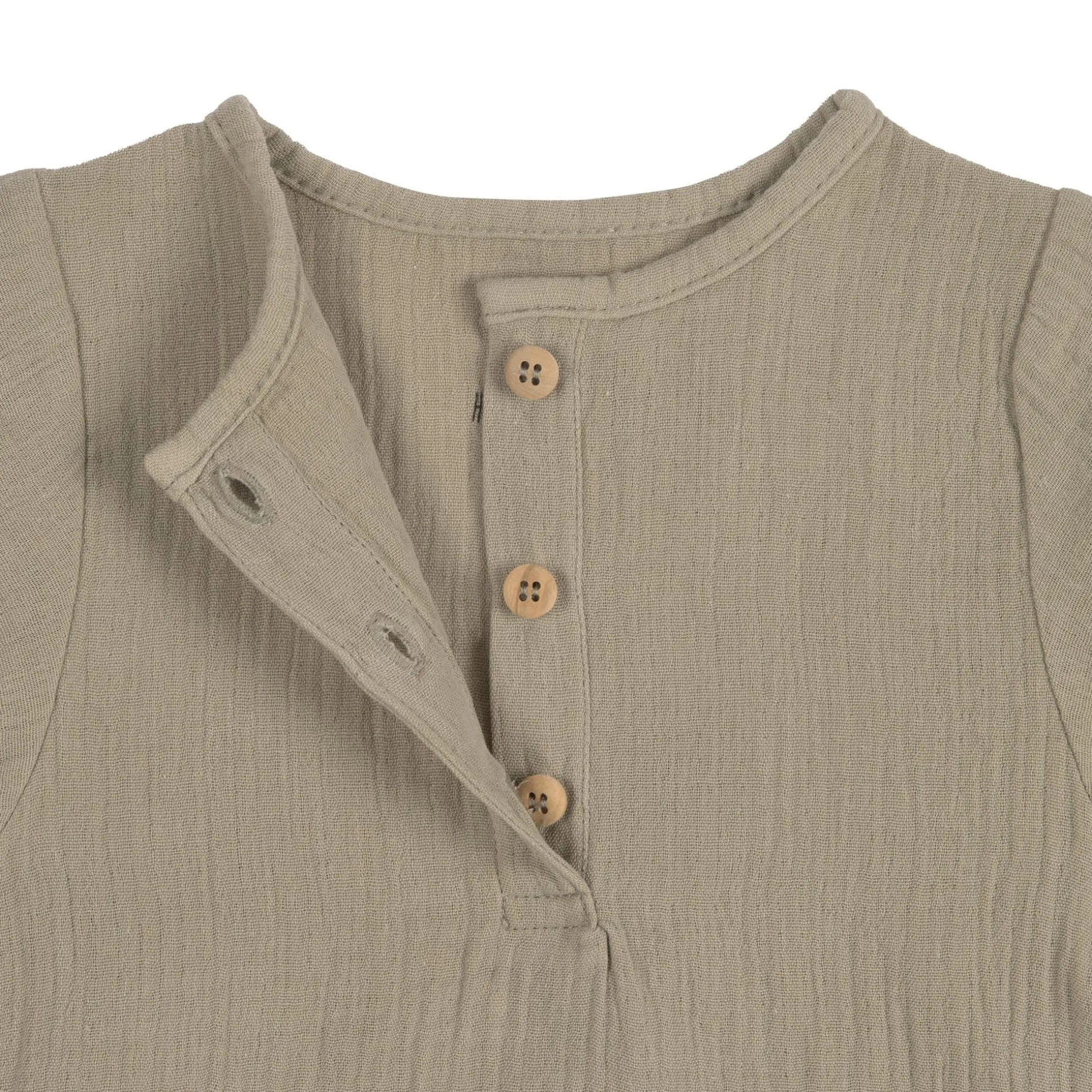 Baby Langarmshirt - Bio Baumwolle, Oliv