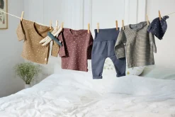 Baby Langarmshirt - Bio Baumwolle, Triangle, Cinnamon