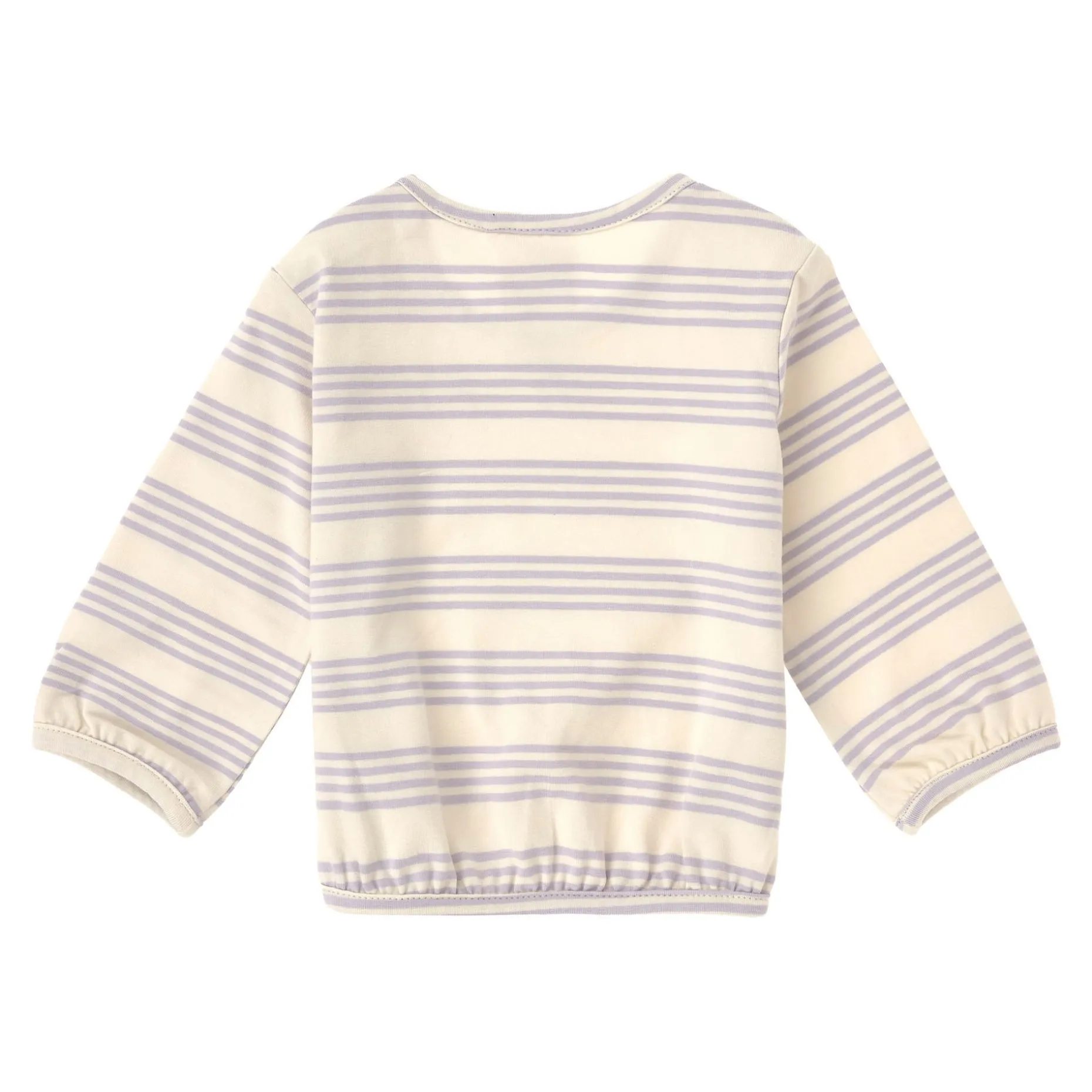 Baby Langarm Shirt - Bio Baumwolle, Streifen Lila