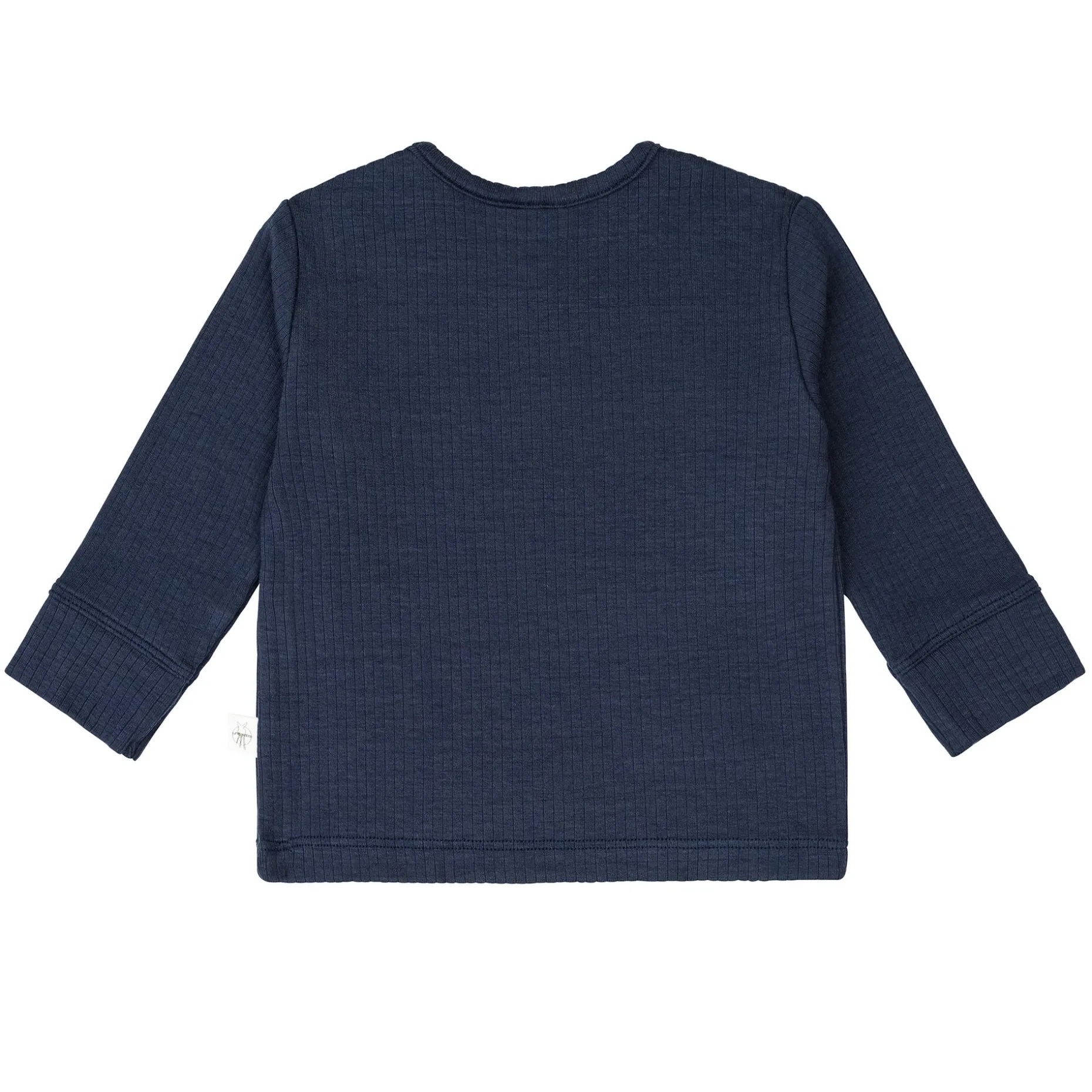 Baby Langarm Shirt - gerippt, Blau