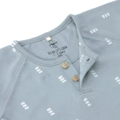 Baby Langarmshirts - Bio Baumwolle, Blocks, Hellblau