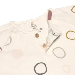 Baby Langarmshirts - Bio Baumwolle, Circles, Weiß