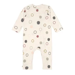 Baby Schlafanzug - Bio Baumwolle, Circles, Weiß