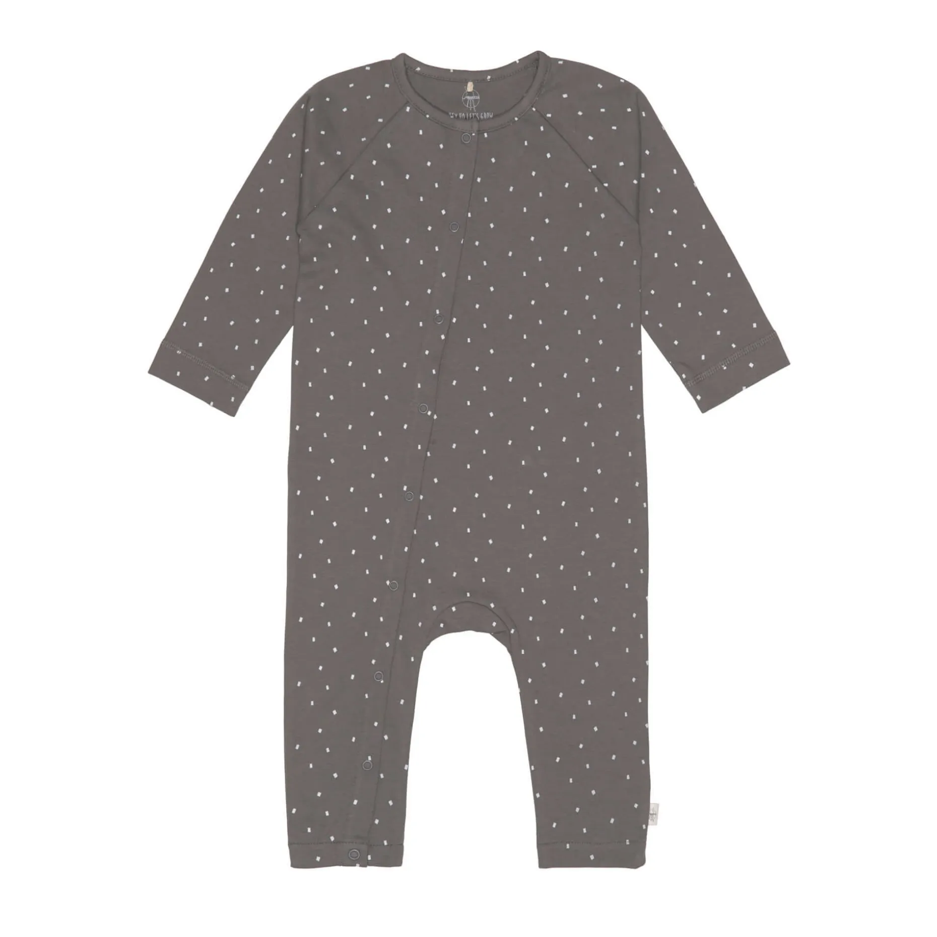 Baby Schlafanzug - Bio Baumwolle, Spots, Anthrazit