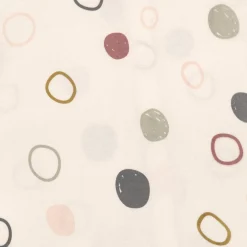 Baby Schlafanzug mit Füßen - Bio Baumwolle, Circles, Weiß