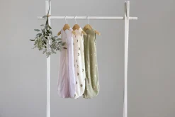 Baby Schlafsack 0,5 TOG - Gestreift, Lila Milky