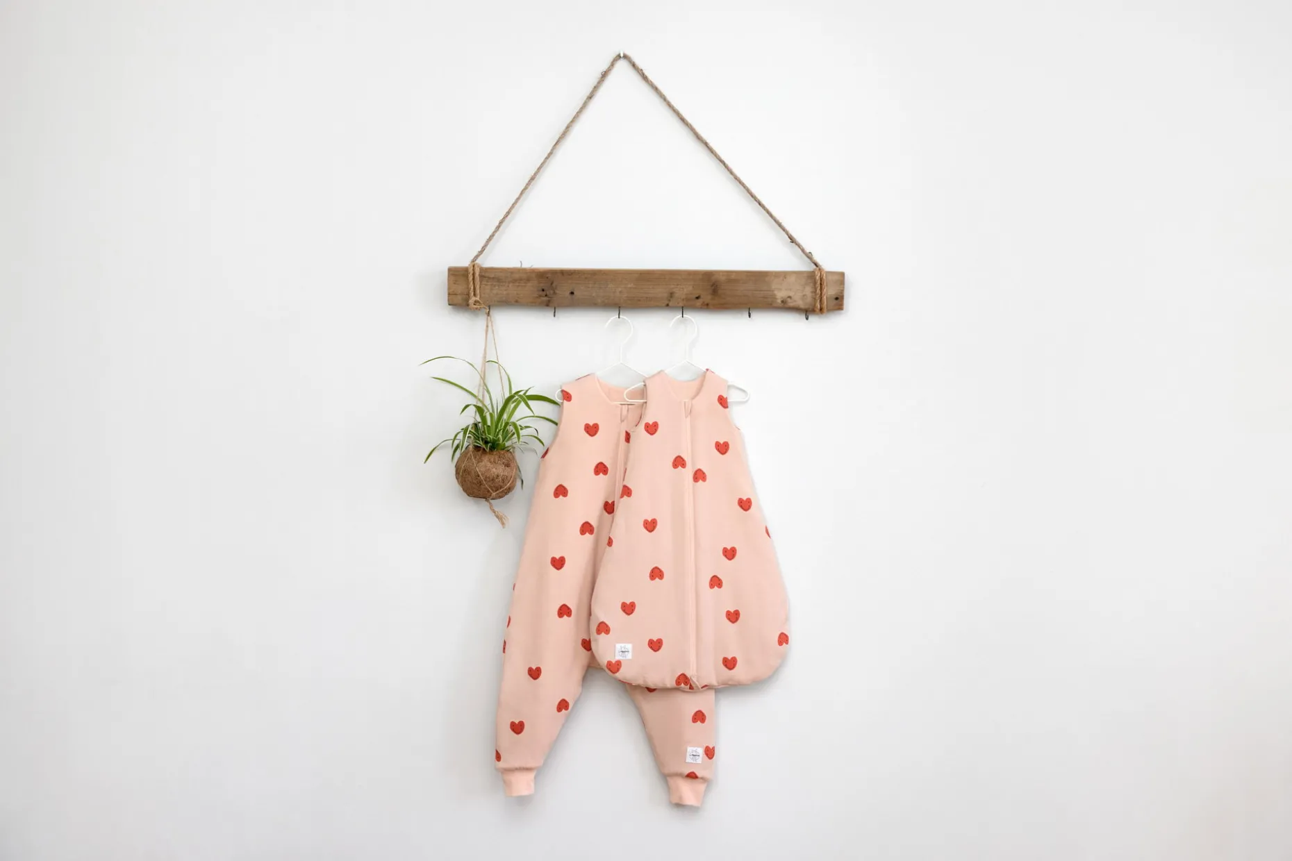 Babyschlafsack 2,5 TOG - Herz, Rosa