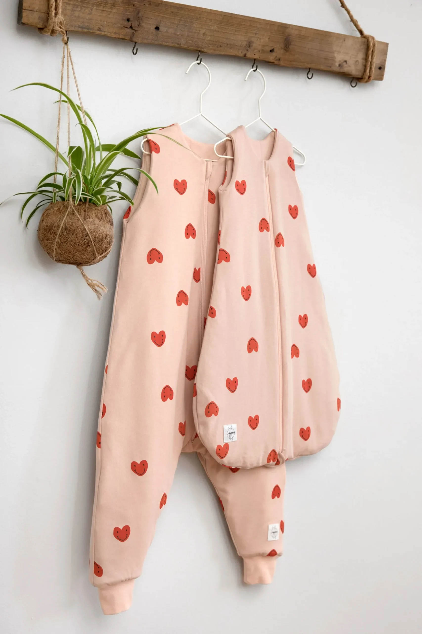 Babyschlafsack 2,5 TOG - Herz, Rosa