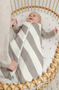 Babyschlafsack 2,5 TOG - Striped, Taupe