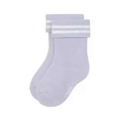 Baby Socken Frottee 3er Set - Little Gang, Gestreift Lila Rosa