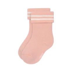 Baby Socken Frottee 3er Set - Little Gang, Gestreift Lila Rosa