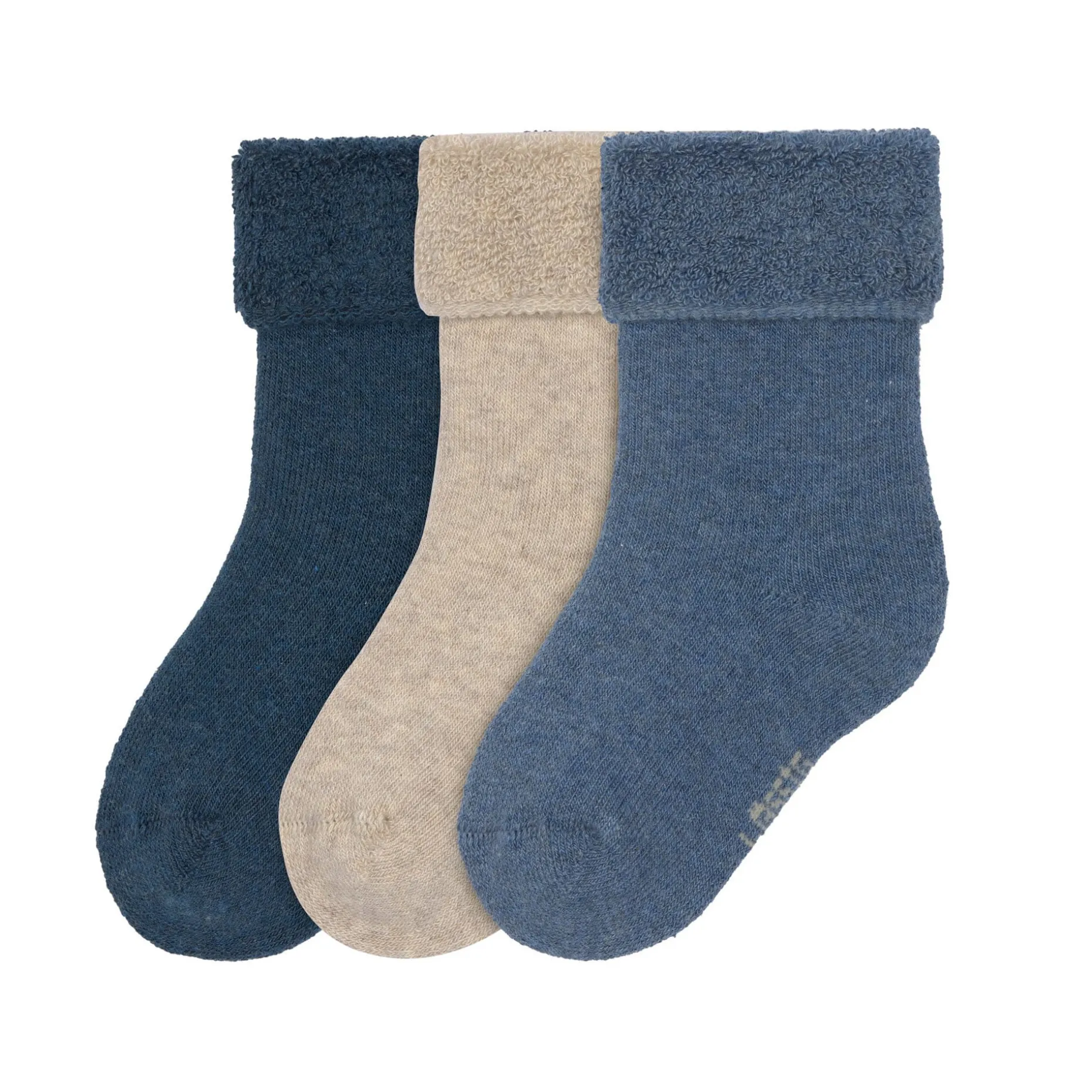 Baby Socken Frottee 3er Set - Little Gang, Blau