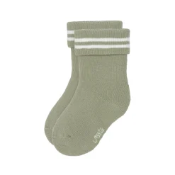 Baby Socken Frottee 3er Set - Little Gang, Gestreift Khaki Karamell
