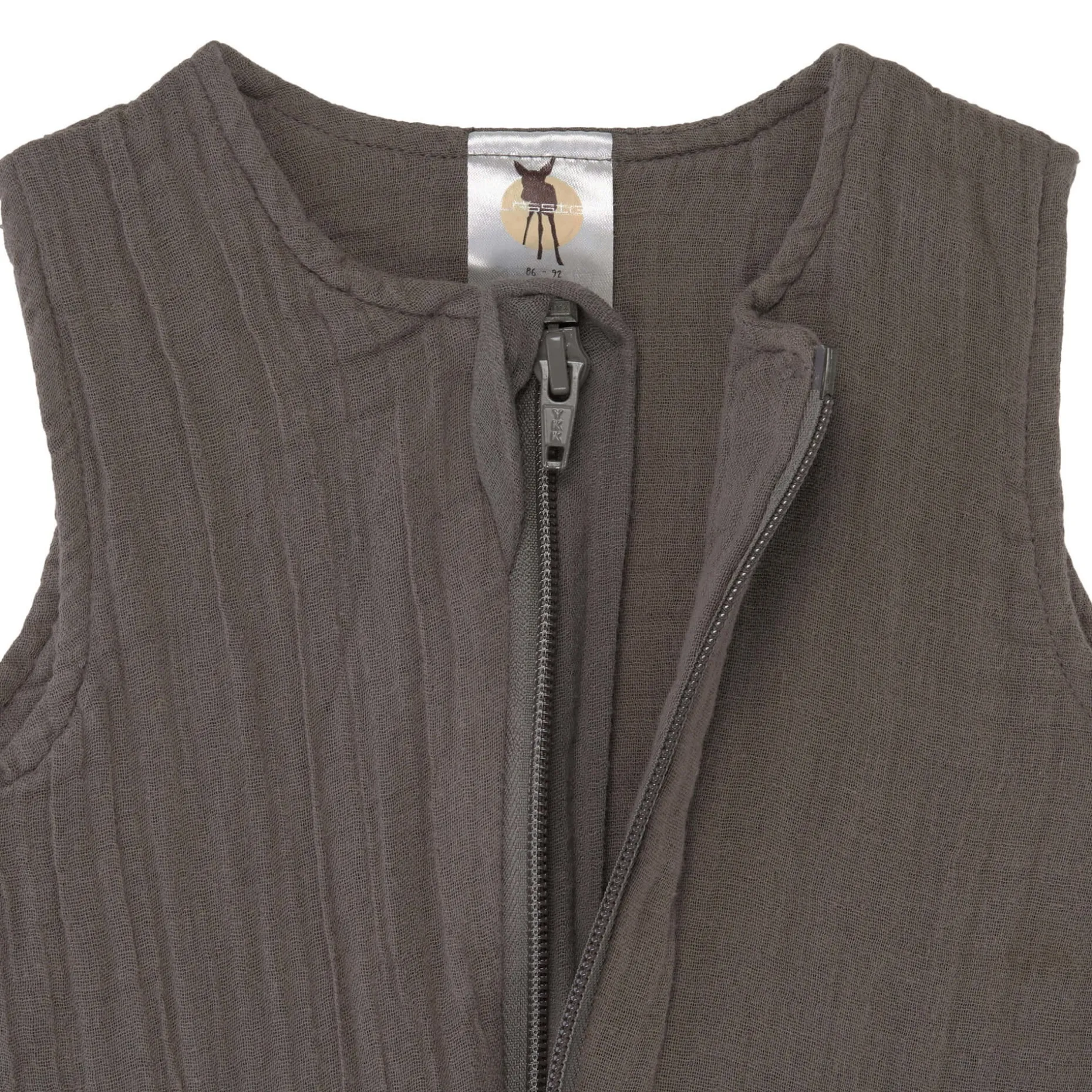 Baby Sommerschlafsack Tog 1 - Bio Baumwolle, Anthrazit