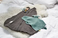 Baby Sommerschlafsack Tog 1 - Bio Baumwolle, Anthrazit