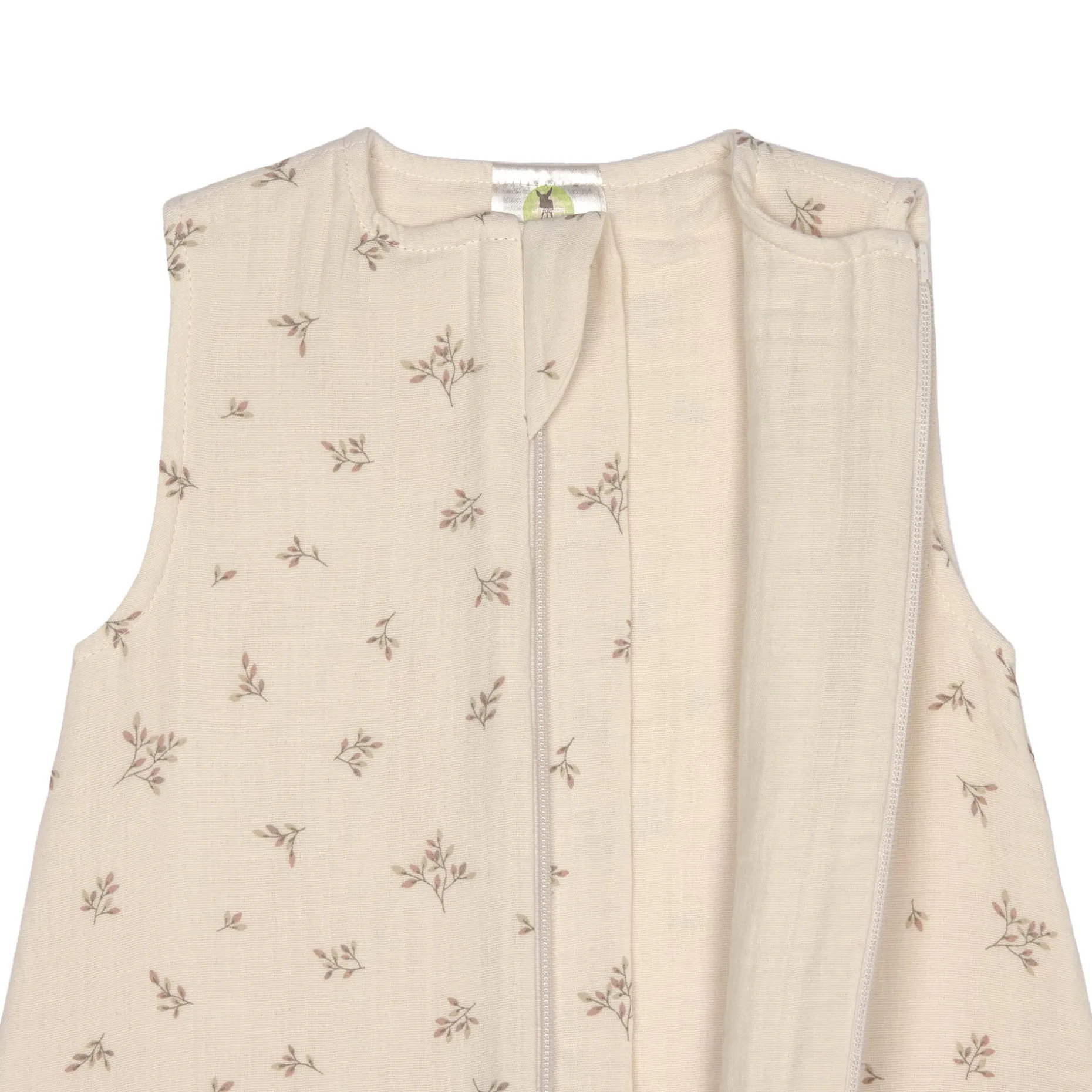 Baby Sommerschlafsack 1 Tog - Bio Baumwolle, Blätter