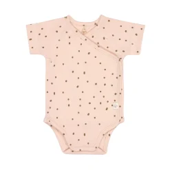 Baby Wickelbody kurzarm - Bio Baumwolle, Rosa
